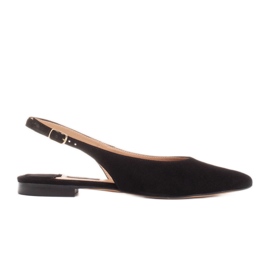 Marco Shoes Sandales en daim naturel noir