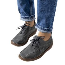 Chaussures pour femmes en cuir gris de Morten Chaussures pour femmes en cuir gris de Morten