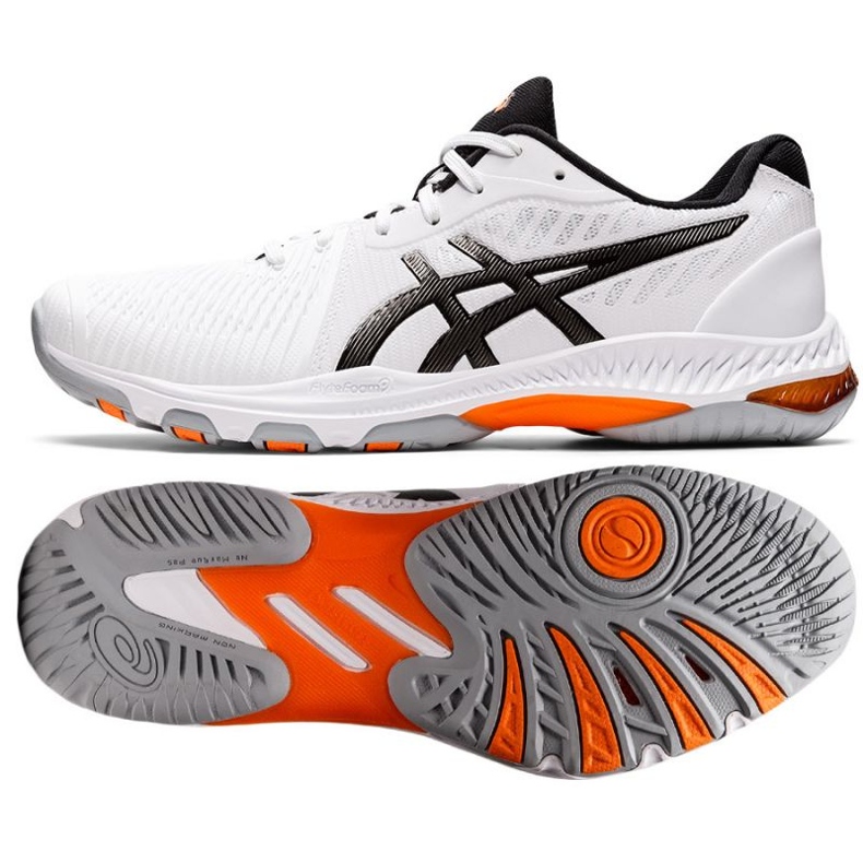 Asics Netburner Ballistic Ff 2 M 1051A041 101 chaussures de volley-ball blanche blanche