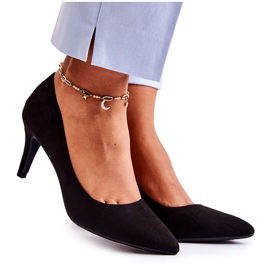 PG1 Talons classiques en daim noir Theira