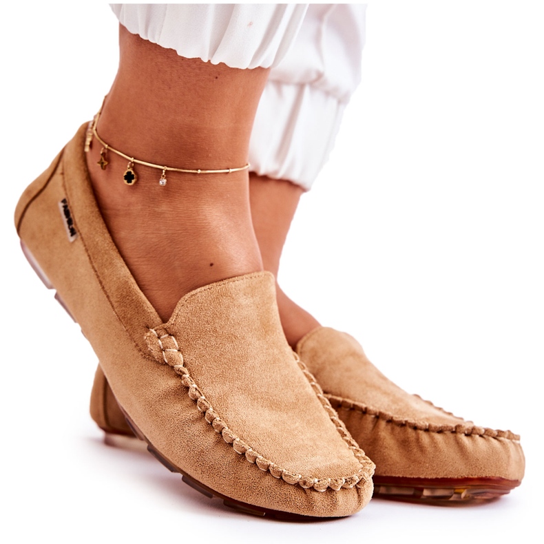 PH1 Mocassins Femme Daim Beige Foncé Millare