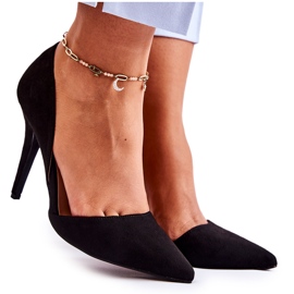 PG1 Escarpins Sofya noirs en daim classiques le noir