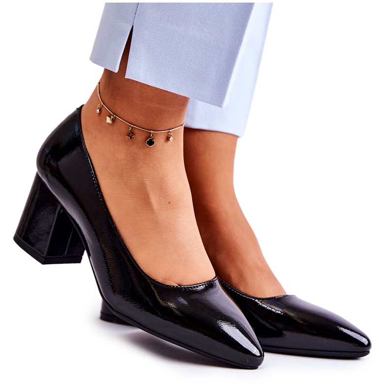 Escarpins laqués Sergio Leone PB411 Noir le noir