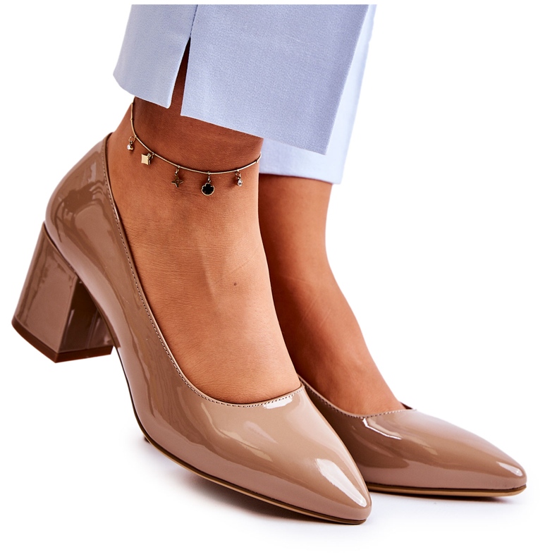 Escarpins laqués Sergio Leone PB411 Marron brun