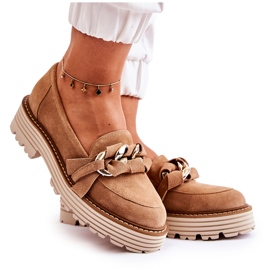 Chaussures en Daim Femme Laura Messi 2523 Camel brun