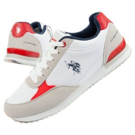 U.S. Polo Chaussures de sport US Polo ASSN. UP21M48062-WHI-ROUGE01 blanc