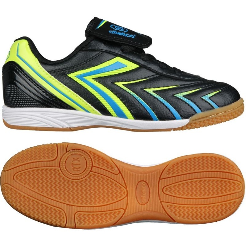 Atletico Atlético In Jr 7336-15519 Chaussures le noir bleu jaune le noir