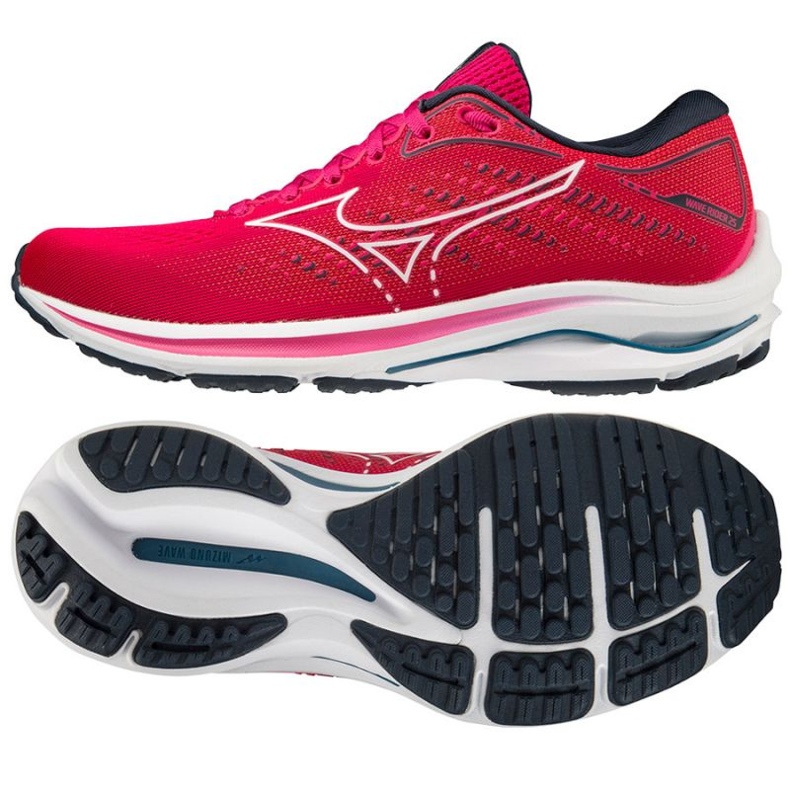 Chaussures de course Mizuno Wave Rider 25 J1GD210303 rose