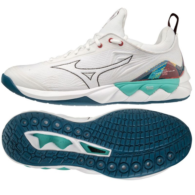 Mizuno Wave Luminous 2 M V1GA212048 chaussures de volley-ball blanche blanche