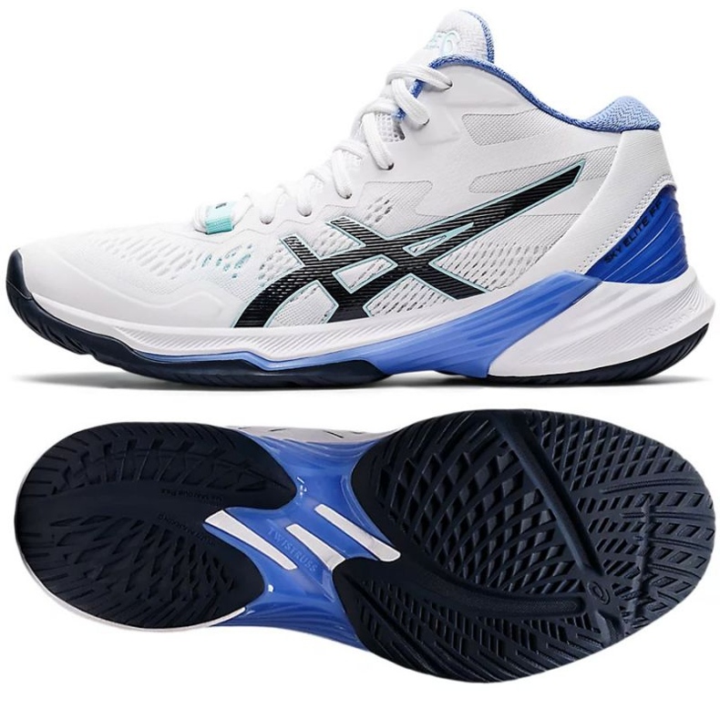Asics Sky Elite Ff Mt 2 W 1052A054 101 chaussures de volley-ball blanche blanche