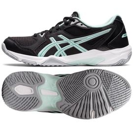Asics Gel-Rocket 10 W 1072A056 006 chaussures de volley-ball noir noir