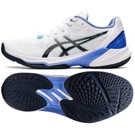 Asics Sky Elite Ff 2 W 1052A053 101 chaussures de volley-ball blanche blanche Asics Sky Elite Ff 2 W 1052A053 101 chaussures de volley-ball blanche blanche