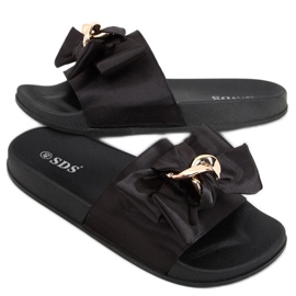 Chaussons femme Camelia Noir