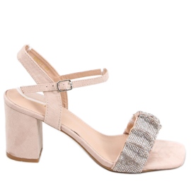 Sandales à talons hauts de Dash Nude beige Sandales à talons hauts de Dash Nude beige