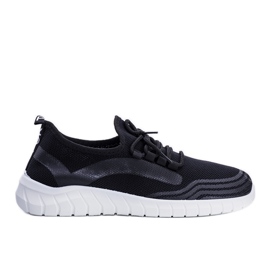 Baskets de sport homme noires Larem