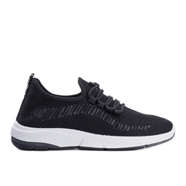 Baskets de sport noires pour hommes Komper