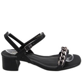 Sandales à petit talon Daphné Noir