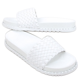 Chaussons femme Edna White blanc
