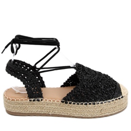 Espadrilles Kalista noires pour femmes le noir