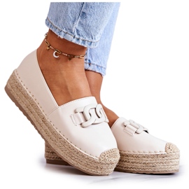 FB2 Espadrilles Classiques Sur Plateforme Julianne Beige FB2 Espadrilles Classiques Sur Plateforme Julianne Beige
