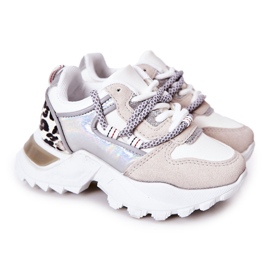FR1 Chaussures de sport pour enfants Baskets Blanc Rommie multicolore