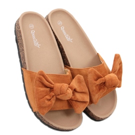 Chaussons en liège Kiara Camel brun