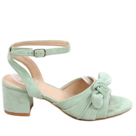 Giselle Green sandales à talons hauts vert