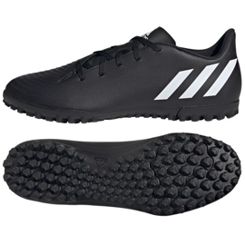 Chaussures de football Adidas Predator Edge.4 TF M GX0010 le noir le noir Chaussures de football Adidas Predator Edge.4 TF M GX0010 le noir le noir