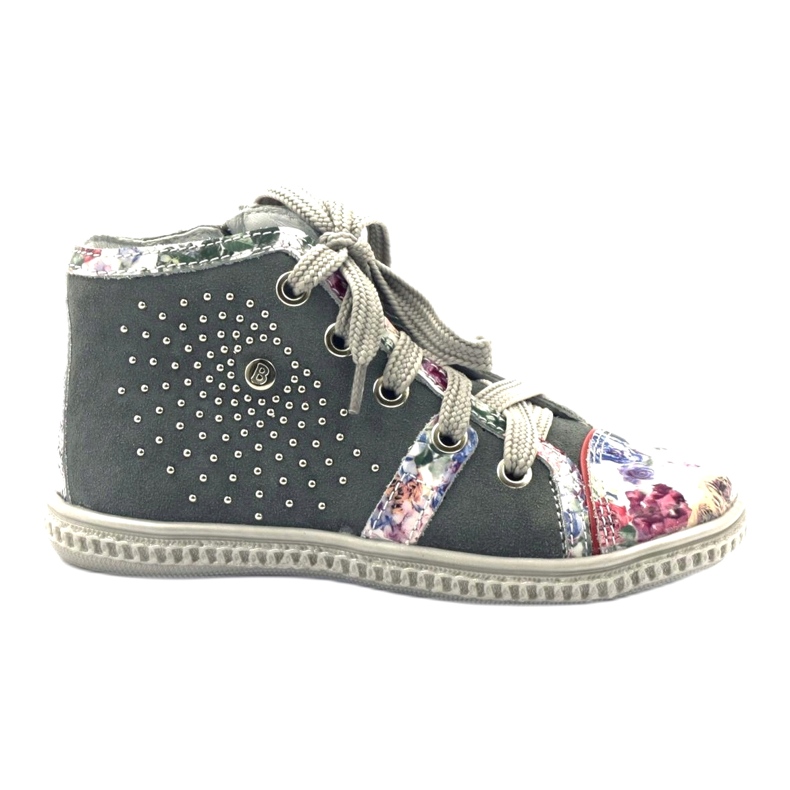 Chaussures pour enfants avec strass 84254 Gray Bartek gris
