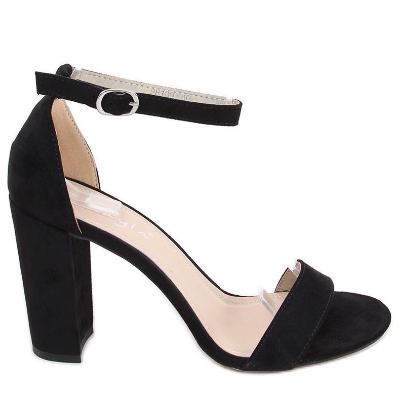 Sandales à talons hauts d'Ariel Black Suede le noir