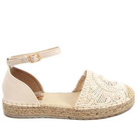 Espadrilles ajourées Jasmine Beige
