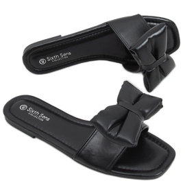 Chaussons Mili Noir à nœud le noir Chaussons Mili Noir à nœud le noir