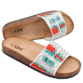 PA1 Chaussons en liège blanc Taida