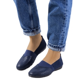 BM Baskets Boirs en cuir bleu marine BM Baskets Boirs en cuir bleu marine