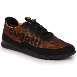 Chaussures de sport noires et oranges Bugatti M JJ153032 multicolore