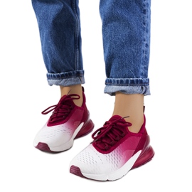 Baskets de sport bordeaux Glaner blanc