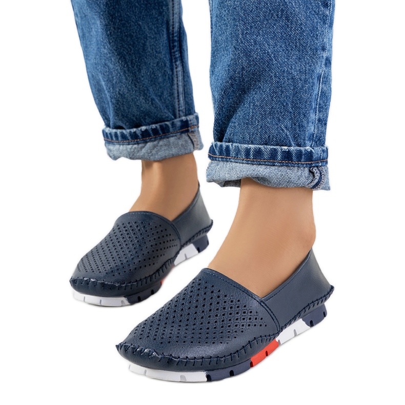 Mocassins bleu marine Piron