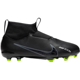 Chaussures de football Nike Zoom Mercurial Superfly 9 Academy FG / MG Jr DJ5623 001 noir noir