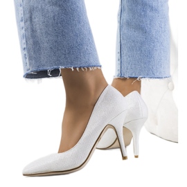 Escarpins Macerra blancs brillants