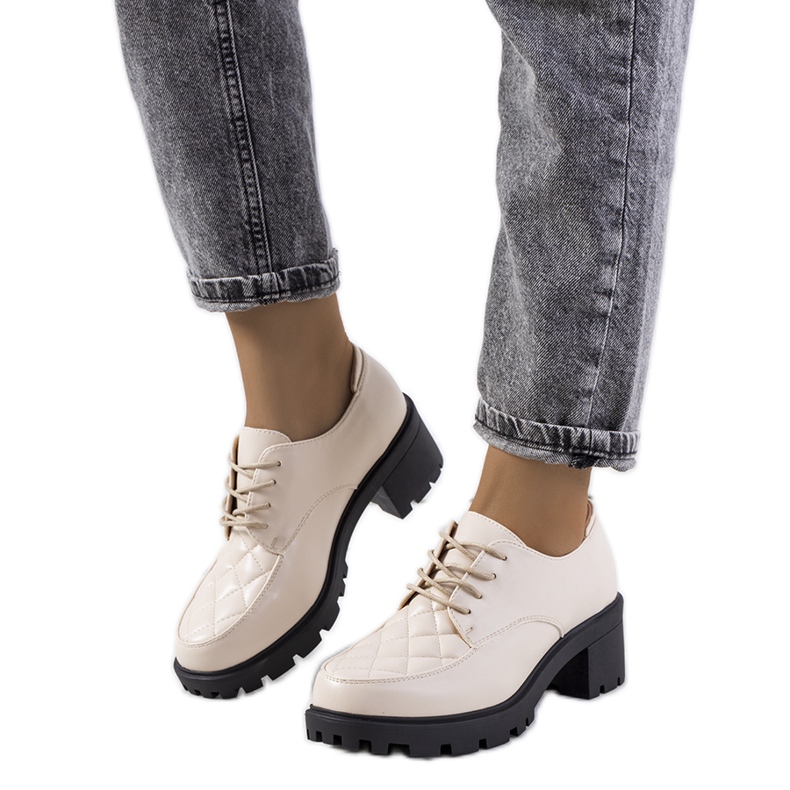 Chaussures à talons beiges Landra