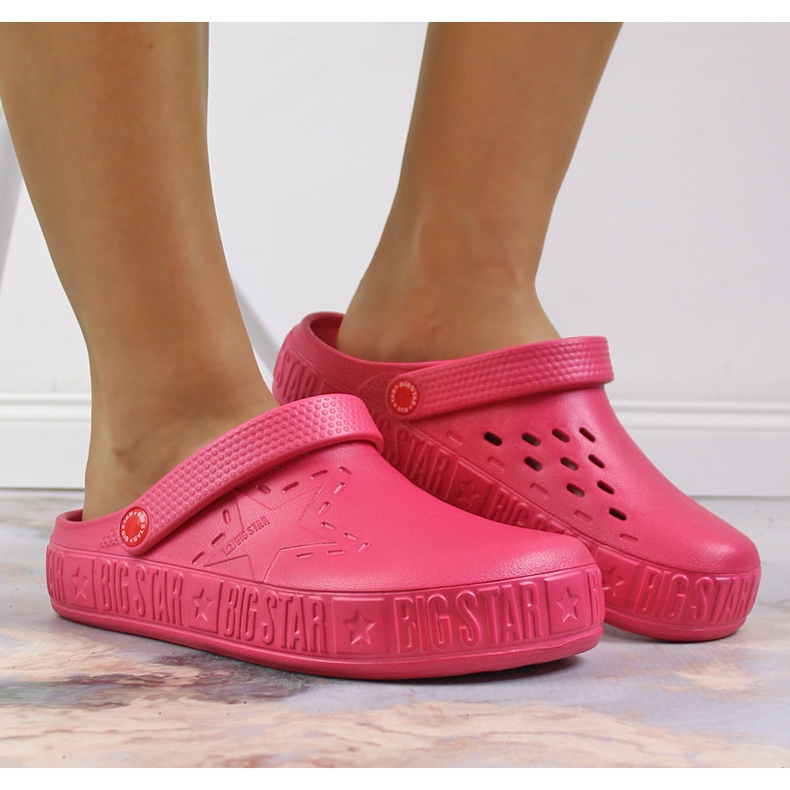 Chaussons roses femme kroks rose Big Star II275007