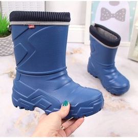 Galoches pour enfants Grenade Befado avec un réchauffeur amovible bleu marin Galoches pour enfants Grenade Befado avec un réchauffeur amovible bleu marin