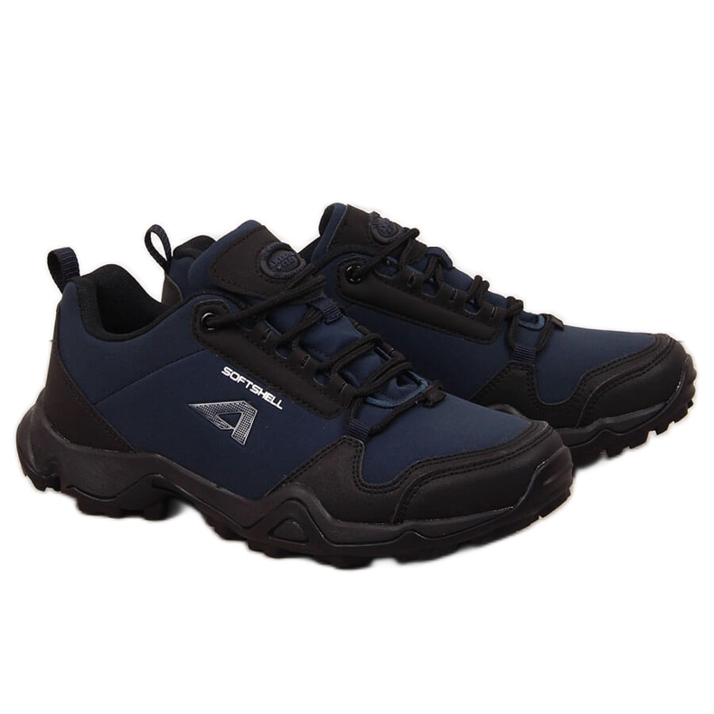 Chaussures de trekking imperméables American Club homme bleu marine