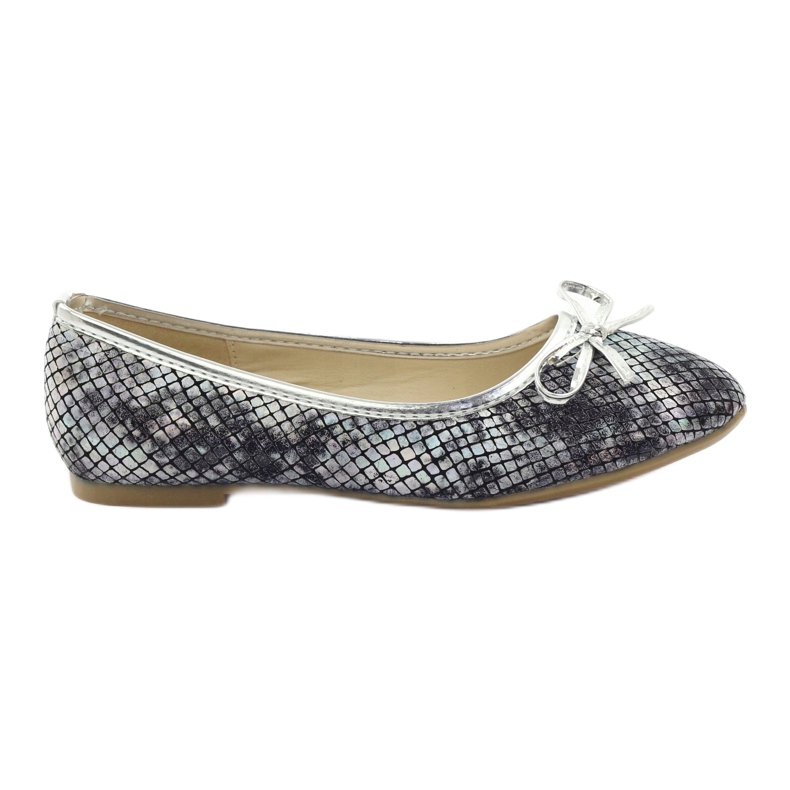 American Club Ballerines américaines C061 grises pour fille