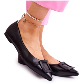 WS1 Ballerine Avec Ornement En Noir Simone Spitz