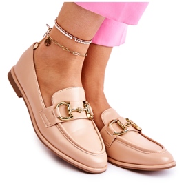 WS1 Mocassins Coriso nude femme rose