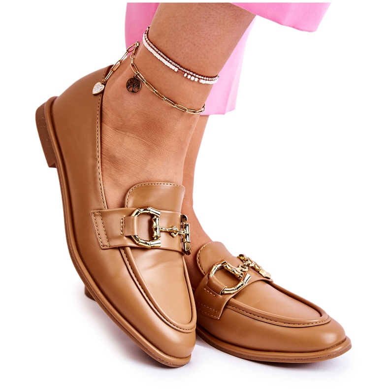 WS1 Mocassins femme Coriso camel brun