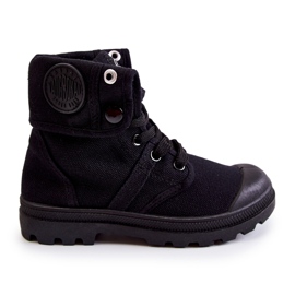 PA1 Baskets Montantes Enfant Noir Tobby