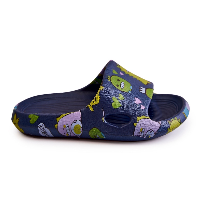 WJ1 Chaussons Enfant Légers Dinosaures Astro Bleu Marine