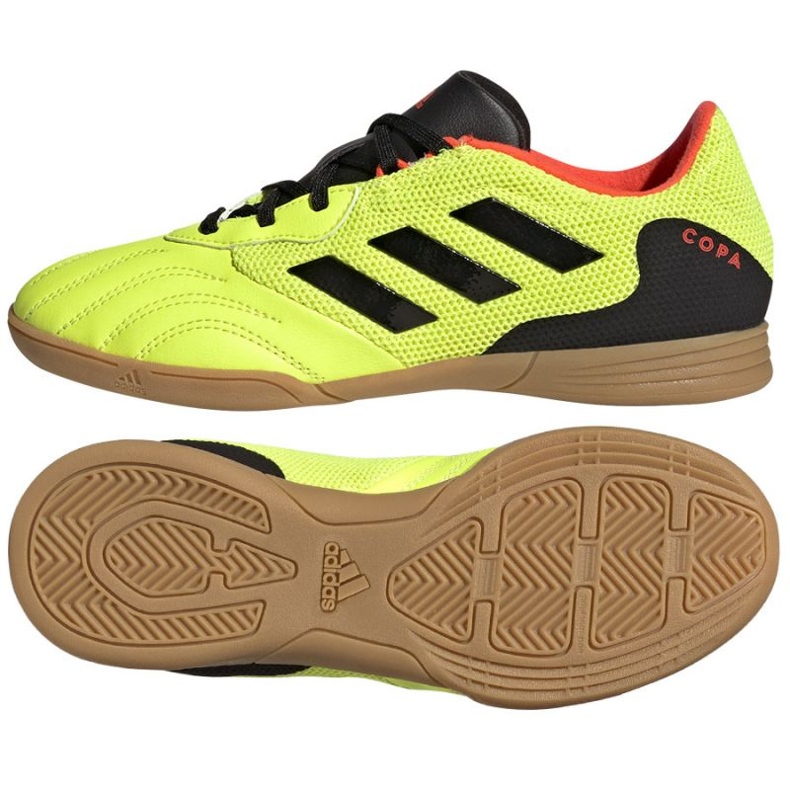 Chaussures Adidas Copa Sense.3 In Sala Jr GZ1382 le noir jaune